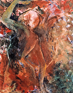 Boundries painting - woman in silhouette Boundries painting - woman in silhouette
